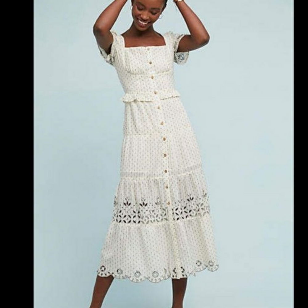 Rahl Cali Frances Eyelet Midi Dress